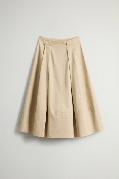 SZOKNYA WOOLRICH COTTON POPLIN SKIRT - Kép 3