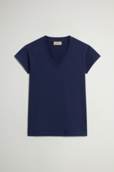 PÓLÓ WOOLRICH SLUB JERSEY V-NECK - Kép 1