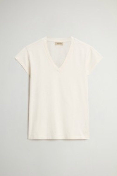 PÓLÓ WOOLRICH SLUB JERSEY V-NECK - Kép 1