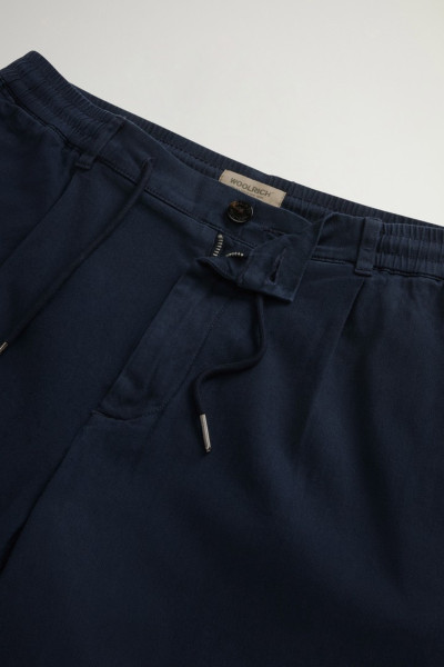 RÖVIDNADRÁG WOOLRICH LINEN BLEND MILTON SHORT GD - Kép 4