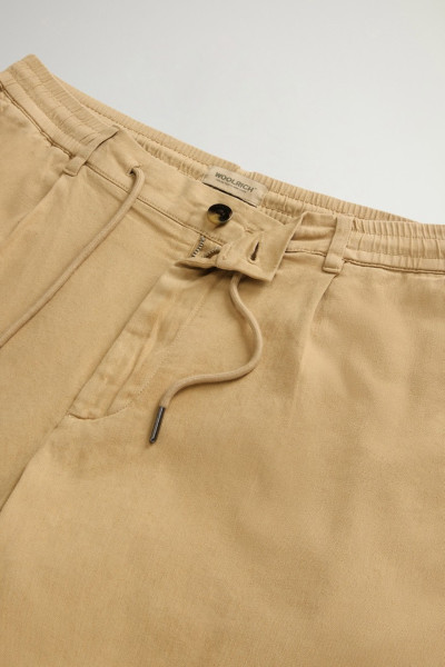 RÖVIDNADRÁG WOOLRICH LINEN BLEND MILTON SHORT GD - Kép 4