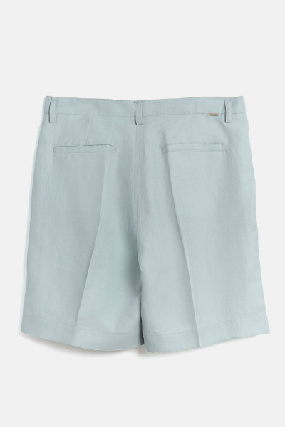 RÖVIDNADRÁG WOOLRICH VISCOSE LINEN SHORTS - Kép 2