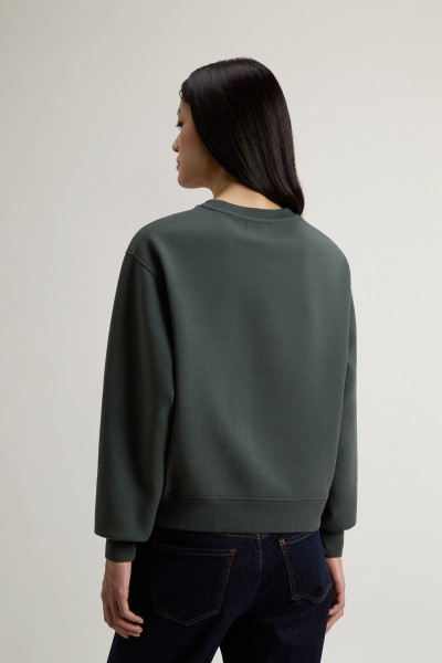 MELEGÍTŐ FELSŐ WOOLRICH INTERLOCK CREWNECK - Kép 3