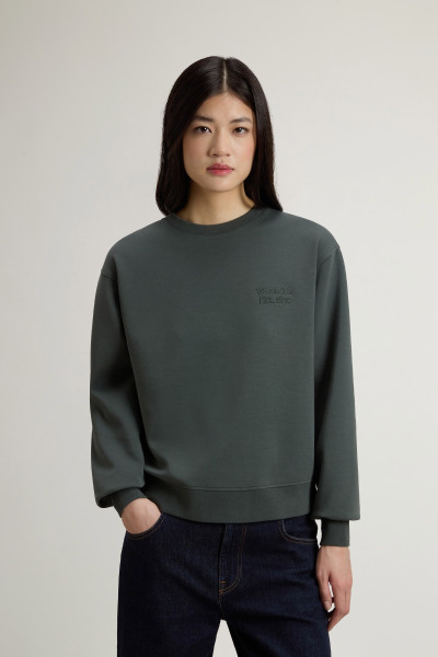 MELEGÍTŐ FELSŐ WOOLRICH INTERLOCK CREWNECK - Kép 1