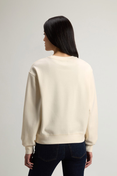 MELEGÍTŐ FELSŐ WOOLRICH INTERLOCK CREWNECK - Kép 3