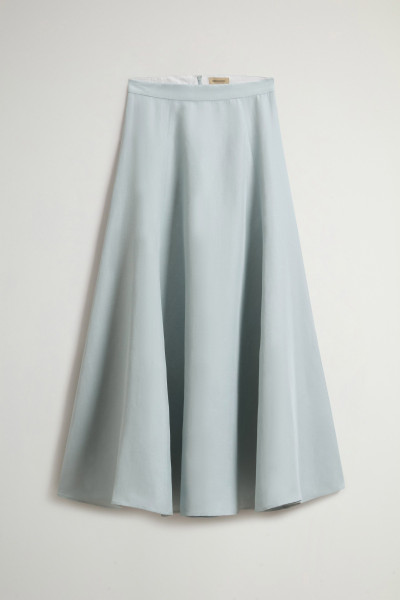 SZOKNYA WOOLRICH VISCOSE LINEN LONG SKIRT - Kép 3