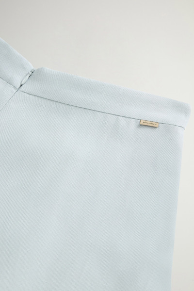 SZOKNYA WOOLRICH VISCOSE LINEN LONG SKIRT - Kép 4