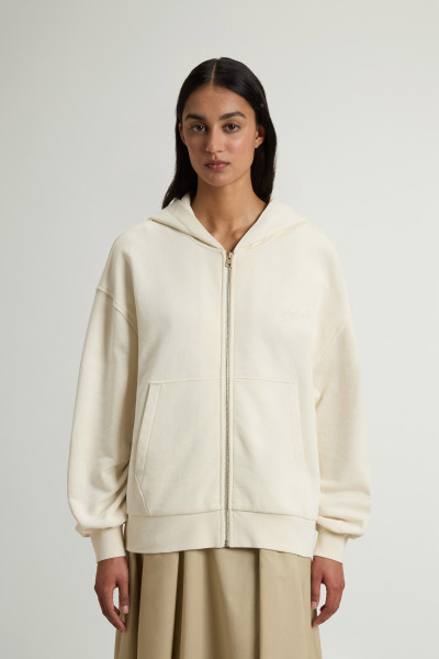 MELEGÍTŐ FELSŐ WOOLRICH PREMIUM FLEECE ZIPPED HOODIE - Kép 1