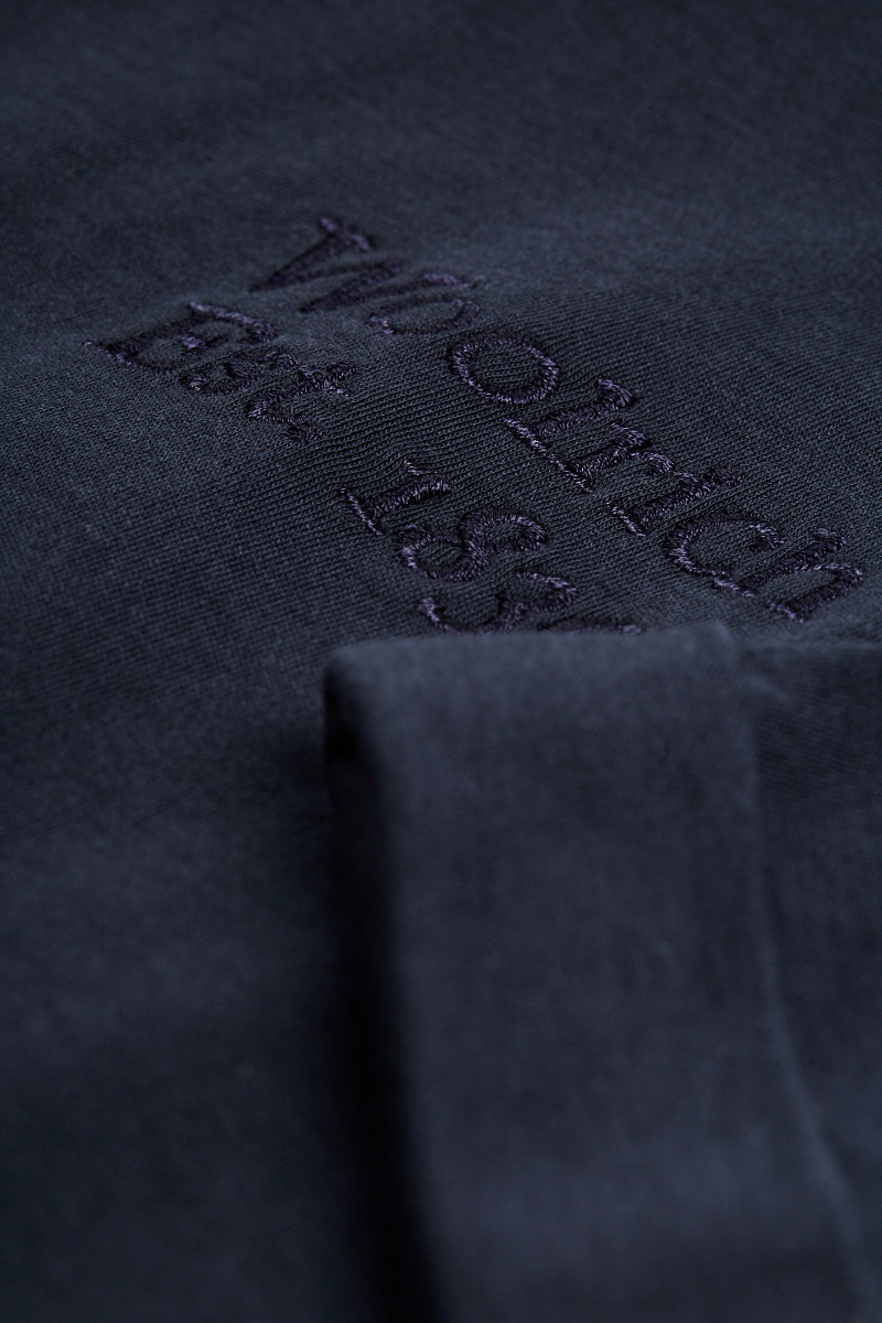 Tričko Woolrich Interlock Graphic T-Shirt Melton Blue
