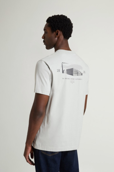 PÓLÓ WOOLRICH COTTON LOGO POCKET T-SHIRT - Kép 3