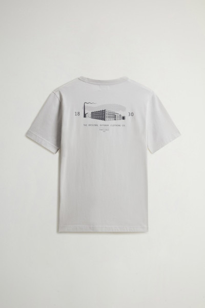 PÓLÓ WOOLRICH COTTON LOGO POCKET T-SHIRT - Kép 6