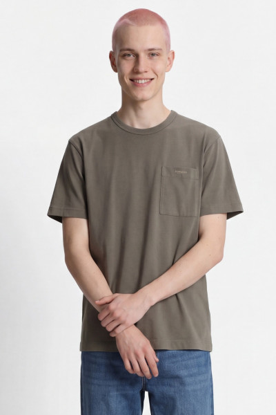 PÓLÓ WOOLRICH COTTON LOGO POCKET T-SHIRT - Kép 1