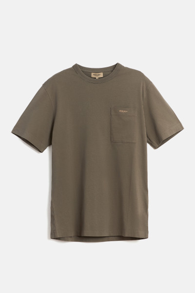 PÓLÓ WOOLRICH COTTON LOGO POCKET T-SHIRT - Kép 5
