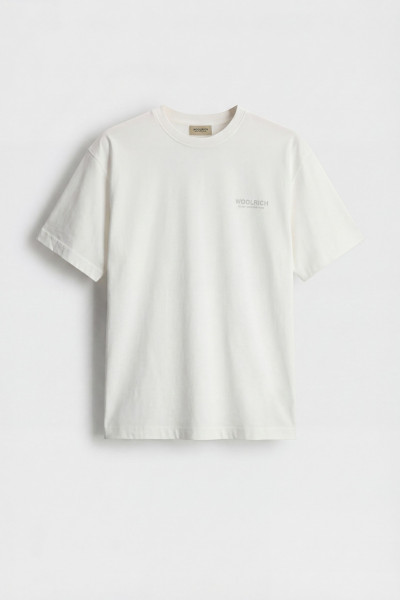 PÓLÓ WOOLRICH COTTON GRAPHIC T-SHIRT - Kép 4