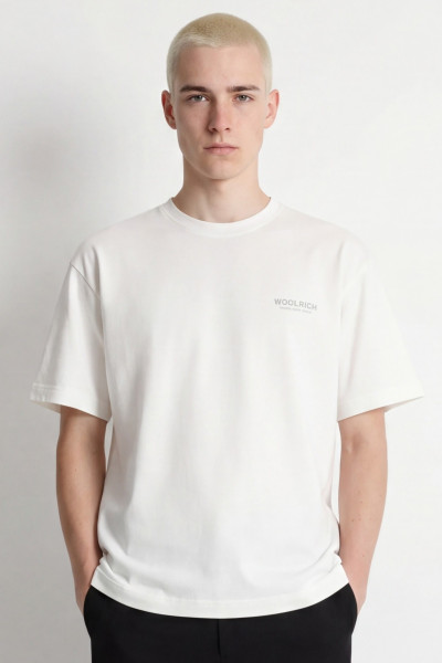 PÓLÓ WOOLRICH COTTON GRAPHIC T-SHIRT - Kép 1