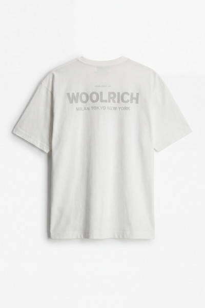 PÓLÓ WOOLRICH COTTON GRAPHIC T-SHIRT - Kép 5