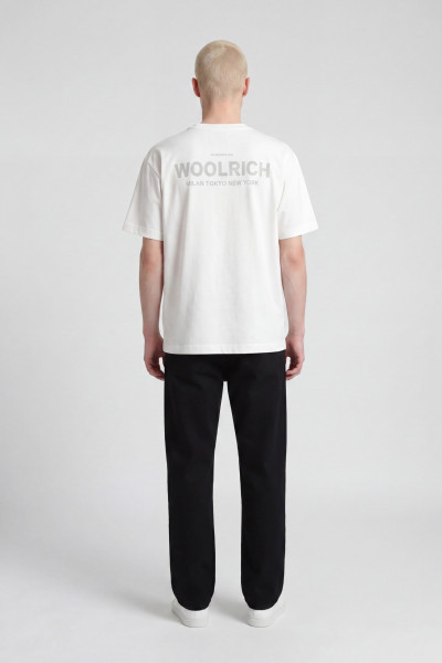 PÓLÓ WOOLRICH COTTON GRAPHIC T-SHIRT - Kép 3