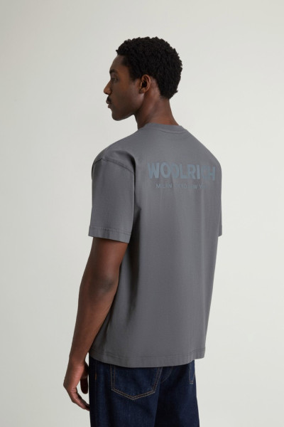 PÓLÓ WOOLRICH COTTON GRAPHIC T-SHIRT - Kép 3