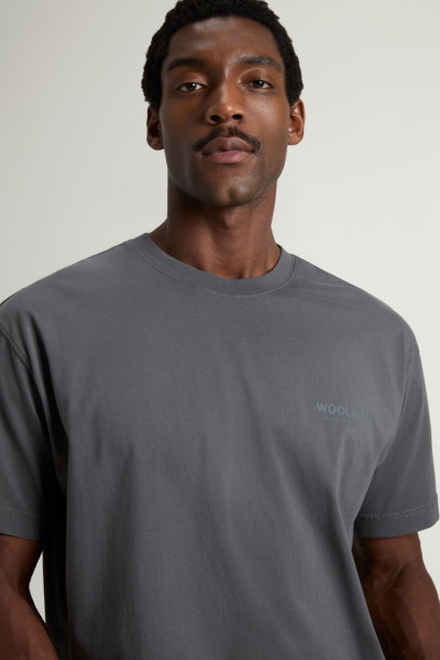 PÓLÓ WOOLRICH COTTON GRAPHIC T-SHIRT - Kép 4