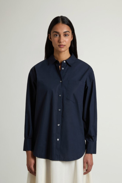 ING WOOLRICH COTTON POPLIN BOYFRIEND SHIRT - Kép 1