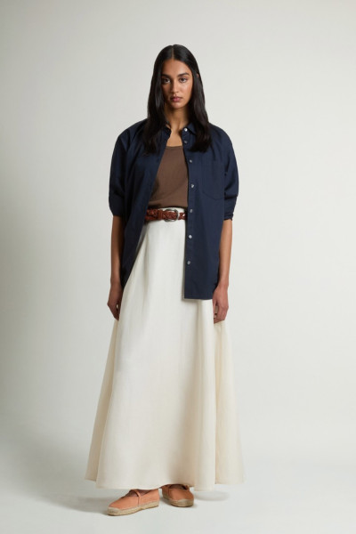 ING WOOLRICH COTTON POPLIN BOYFRIEND SHIRT - Kép 2