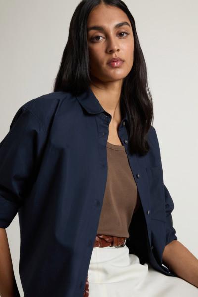 ING WOOLRICH COTTON POPLIN BOYFRIEND SHIRT - Kép 4