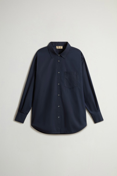 ING WOOLRICH COTTON POPLIN BOYFRIEND SHIRT - Kép 5