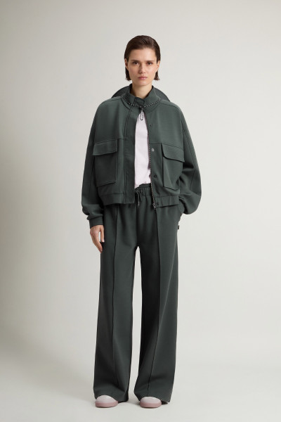 MELEGÍTŐ FELSŐ WOOLRICH INTERLOCK ZIPPED SWEATSHIRT - Kép 2