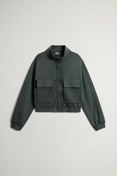 MELEGÍTŐ FELSŐ WOOLRICH INTERLOCK ZIPPED SWEATSHIRT - Kép 5
