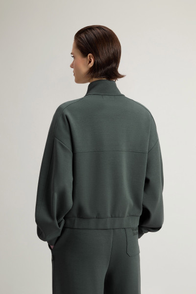 MELEGÍTŐ FELSŐ WOOLRICH INTERLOCK ZIPPED SWEATSHIRT - Kép 3