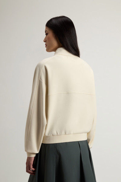 MELEGÍTŐ FELSŐ WOOLRICH INTERLOCK ZIPPED SWEATSHIRT - Kép 3