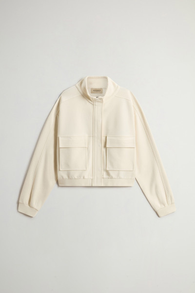 MELEGÍTŐ FELSŐ WOOLRICH INTERLOCK ZIPPED SWEATSHIRT - Kép 5