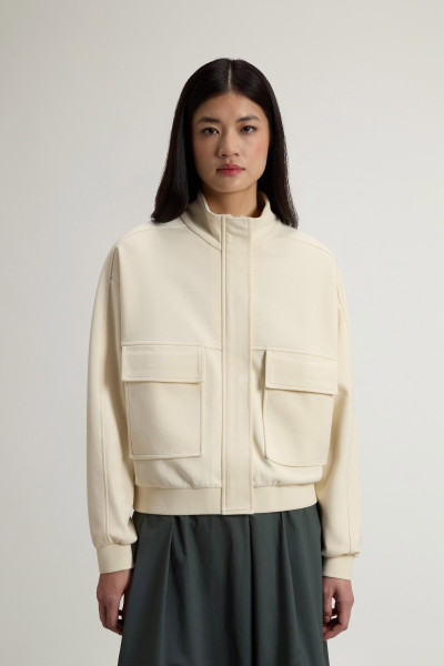 MELEGÍTŐ FELSŐ WOOLRICH INTERLOCK ZIPPED SWEATSHIRT - Kép 1