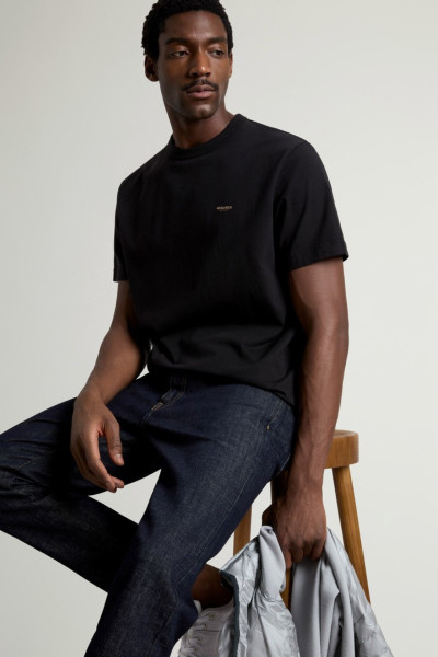 PÓLÓ WOOLRICH COTTON LOGO T-SHIRT - Kép 4