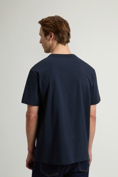PÓLÓ WOOLRICH COTTON LOGO T-SHIRT - Kép 3