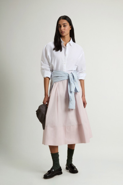 ING WOOLRICH COTTON LINEN YD BOYFRIEND SHIRT - Kép 2