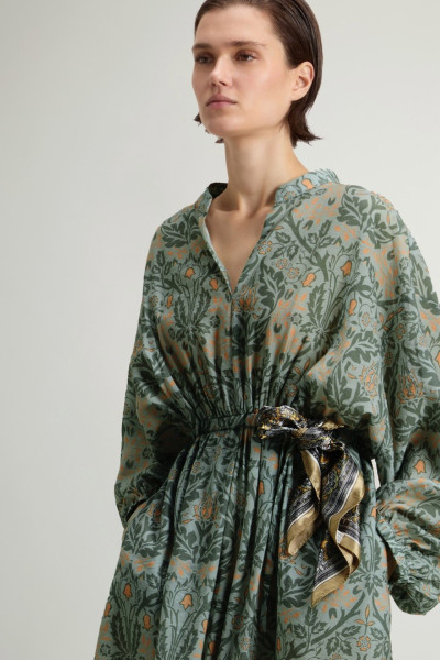 RUHA WOOLRICH FLUID SHIRT DRESS - Kép 4