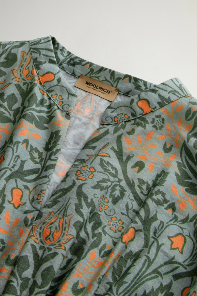 RUHA WOOLRICH FLUID SHIRT DRESS - Kép 6