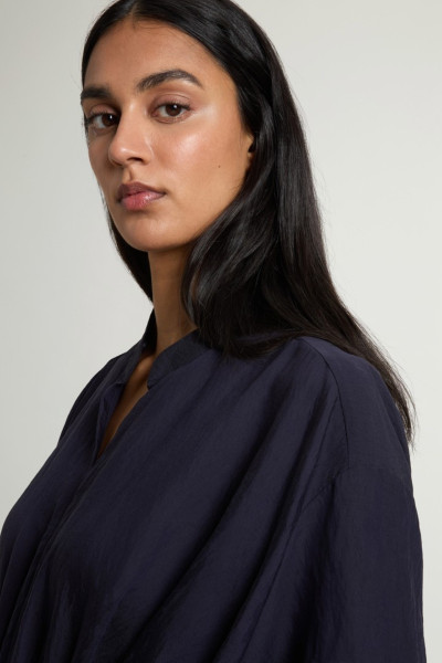 RUHA WOOLRICH FLUID SHIRT DRESS - Kép 4