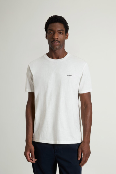 PÓLÓ WOOLRICH SLUB LOGO T-SHIRT - Kép 1