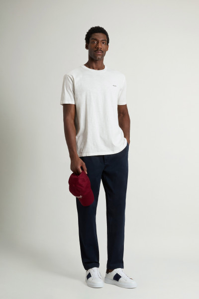 PÓLÓ WOOLRICH SLUB LOGO T-SHIRT - Kép 2