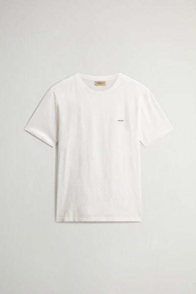PÓLÓ WOOLRICH SLUB LOGO T-SHIRT - Kép 5