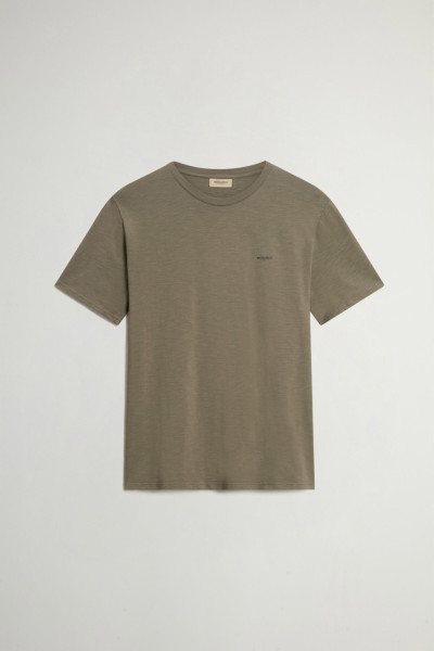 PÓLÓ WOOLRICH SLUB LOGO T-SHIRT - Kép 1