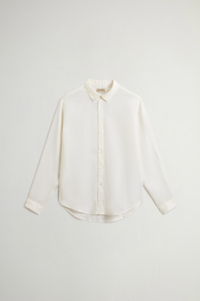 KOŠILE WOOLRICH LINEN SHIRT - Fotografie č. 5