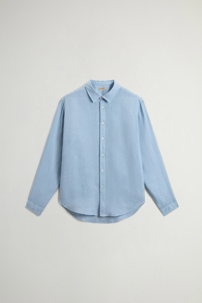 KOŠILE WOOLRICH LINEN SHIRT - Fotografie č. 5