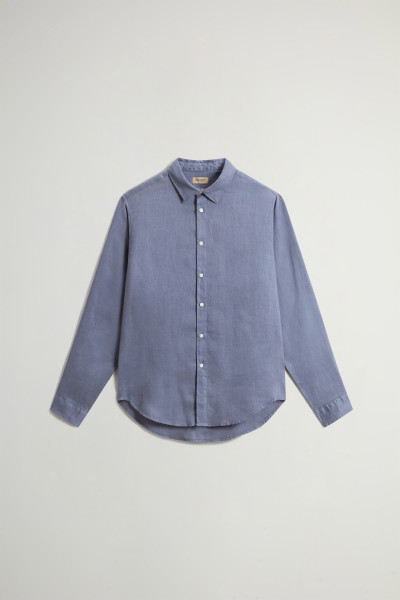 KOŠILE WOOLRICH LINEN SHIRT - Fotografie č. 5
