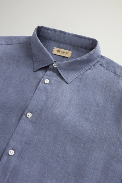 KOŠILE WOOLRICH LINEN SHIRT - Fotografie č. 6