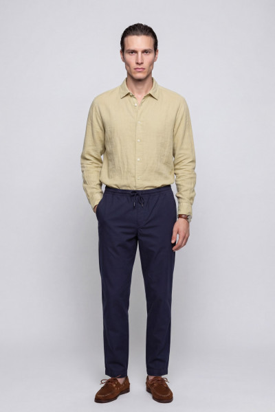 ING WOOLRICH LINEN SHIRT - Kép 2