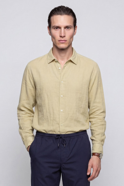 ING WOOLRICH LINEN SHIRT - Kép 1
