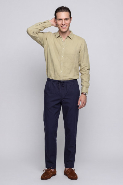 ING WOOLRICH LINEN SHIRT - Kép 3